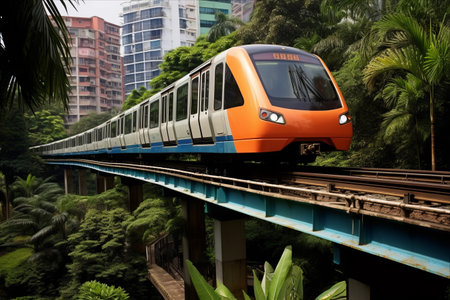 Enhancing Connectivity: Kuala Lumpur's Monorail Revolutionizes Transportation for Locals and Touristsの素材