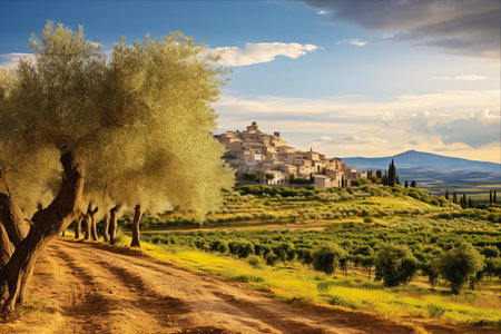 The Majestic Olive Trees of Assisi: Discovering the Enchanting Umbrian Village and Its Treasuresの素材