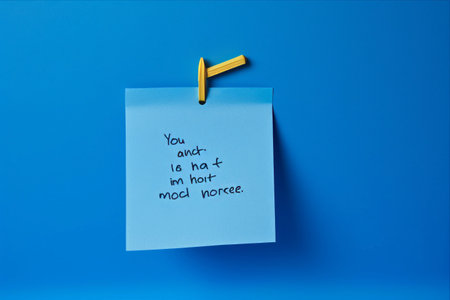 An Unbothered Stand: Insignificant Handwritten Text 'SO WHAT?' on Copy Space Blue Background Ignites Indifference Emotionの素材