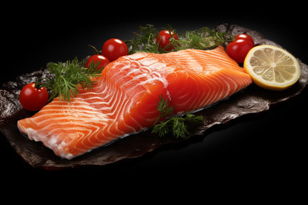 Fatty Delights: Exploring the Exquisite World of Salmon Steak Red Fishの素材