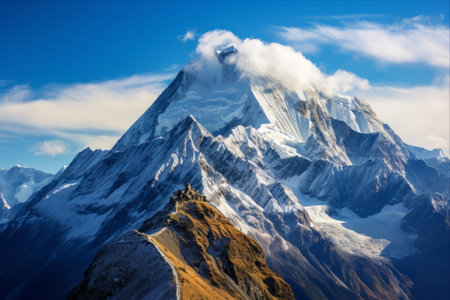 Majestic Monte Rosa: A Breathtaking Panoramic View of Europe's Iconic Mountain in the Western Alpsの素材