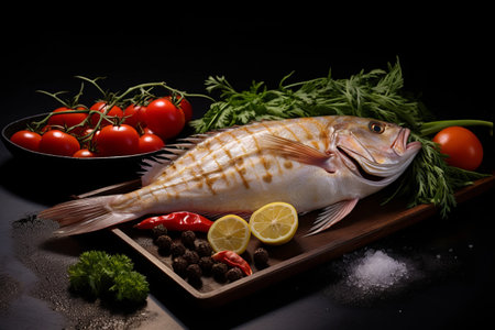 Catch of the Day: Deliciously Fresh John Dory Fish at an Appetizing 3:2 Ratioの素材