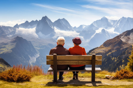 A Breath of Serenity: Aging Gracefully in the Majestic Austrian Alps - AR 3:2の素材