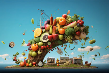 Embracing a Vibrant and Well-balanced Lifestyle --ar 3:2の素材