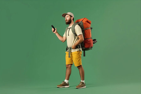 The Adventurous Journey: Exploring the Wilderness with a Young Travelerの素材