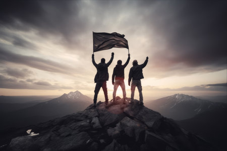 Triumph at the Summit: Conquering Boundaries and Reaching New Heightsの素材