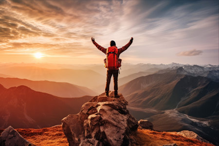 Conquering New Heights: A Hiker's Journey to Success, Freedom, and Happinessの素材