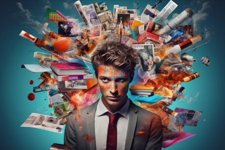 Bizarre Human Test: Uncover Incredible Information with Highlighter in Magazine Creative Poster Collageの素材