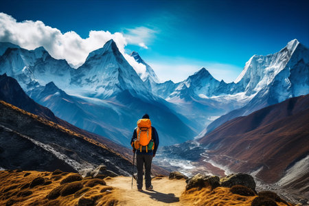 Exploring the Majestic Himalayan Peaks: A Thrilling Journey through Nepal's Everest Regionの素材