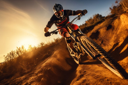 Conquering the Wild: Thrilling Adventures of an Extreme Mountain Bike Athleteの素材