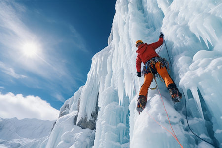 Climbing the Heights: Conquering Extreme Winter Conditions [AR 3:2]の素材