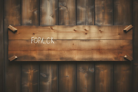 Unleashing Thoughts: Feedback Message Engraved on a Wooden Wallの素材