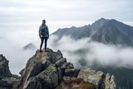 Majestic Withdrawal: Solo Climbing Amidst the Foggy Tatras, Carpathiansの素材