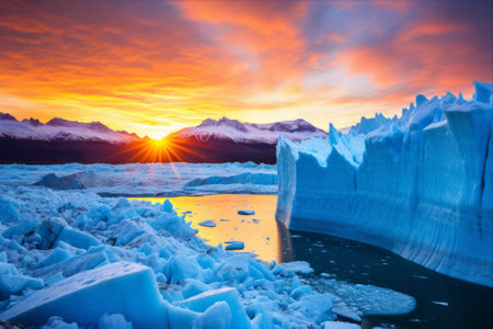 Discover the Stunning Beauty of Perito Moreno Glacier: A Must-Visit Tourist Gem in Patagonia's Los Glaciares National Park -ar 3:2の素材