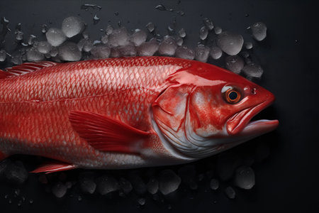 Captivating Visuals of Raw Red Fish in Spectacular 3:2 Ratioの素材