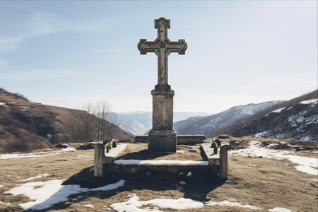 Resurrection and Remembrance: Exploring the Significance of the Stone Cross in Rosia de Amaradia, Romaniaの素材