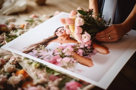 The Art of Preserving Memories: Captured Moments in the Hands of Bridesの素材