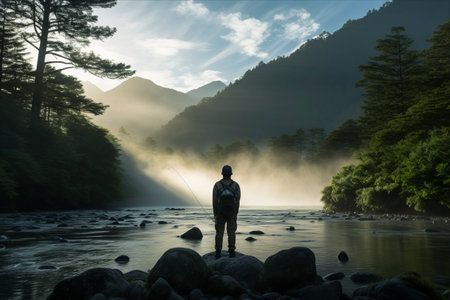 Majestic Dawn: Capturing the Enchanting Hotaka Mountains and Fog in Kamikochi, Nagano, Japanの素材