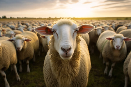 The Multifaceted Significance of Sheep Farming: A Key Agricultural Activity for Meat, Wool, and Milk Productionの素材