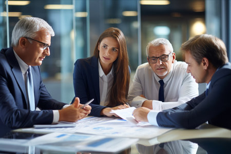 The Power of Collaboration: Five Business Titans Engage in Critical Discourse at Briefingの素材