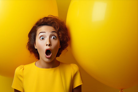 Emerging in a Burst of Color: The Remarkable Journey of the Yellow Balloon Speech to a Wow Surprise Promotionの素材