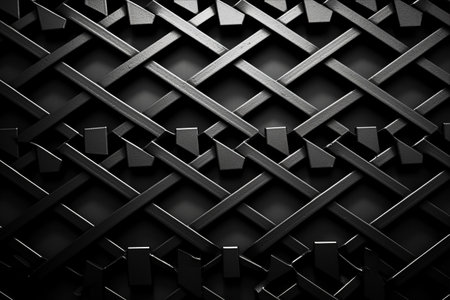 Exploring the Intricacies of the Texture Pattern Black Metal Grille in a Captivating AR 3:2 Experienceの素材