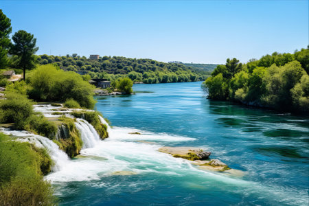 Exploring the Idyllic Krka River: A Delightful Journey Through Central Dalmatia's Picturesque Gemの素材