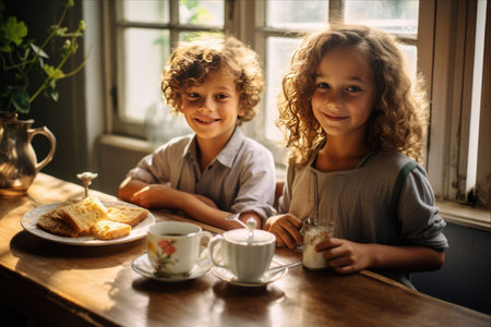 The Power of Homemade Breakfast: Fueling Siblings for a Successful School Day!の素材