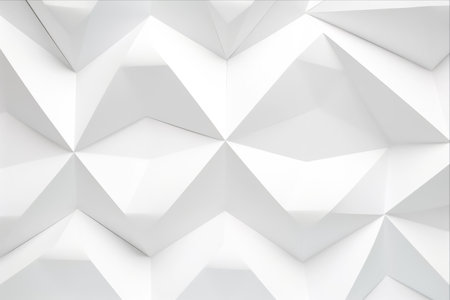 Symmetric Mountain Tops: A Minimalistic 3D Rendering of Creative Triangular Patterns in a 3:2 Aspect Ratioの素材