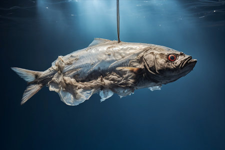 The Suffocated Sardine: A Symbol of Environmental Pollutionの素材