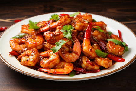 Fiery Shrimp Delight: A Sensational Stir-Fry Experience!の素材
