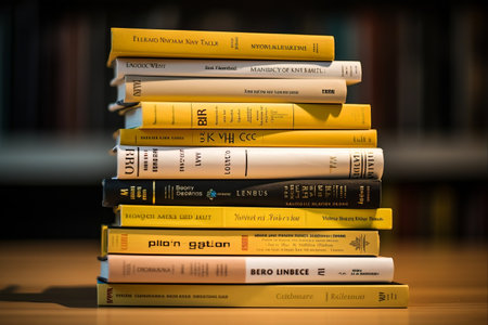 The Magical Benefits of Book Reading: A Yellow Book Bannerの素材