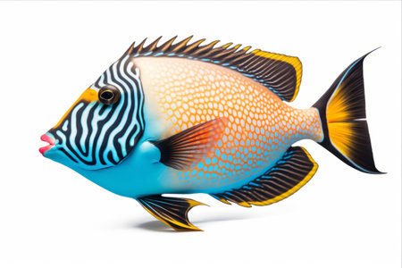 Vibrant Picasso Triggerfish: A Tropical Coral Beauty -- AR 3:2の素材