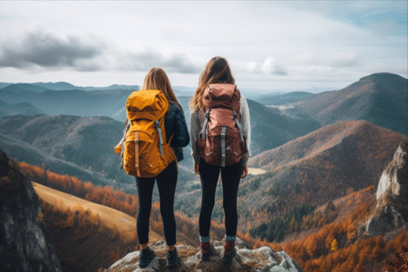 Scaling Peaks and Embracing Freedom: An Adventurous Hiking Voyage with Two Backpacking Divas!の素材