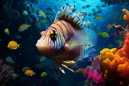 Exploring the Vibrant World: Captivating Underwater Image of Tropical Fish - AR 3:2の素材