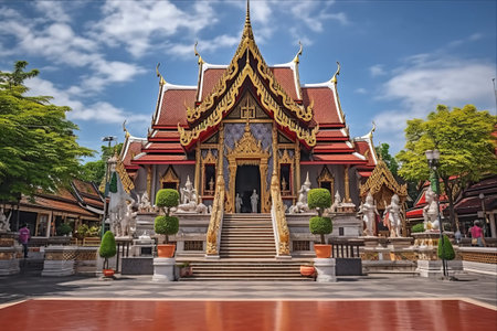 Wat Phra That Doi Suthep in Chiang Mai, Thailandの素材