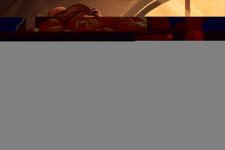 Interior of a cafe in the city. 3D rendering.の素材