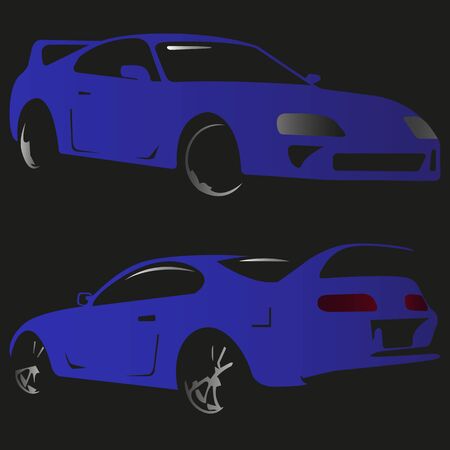 car silhouetteのイラスト素材