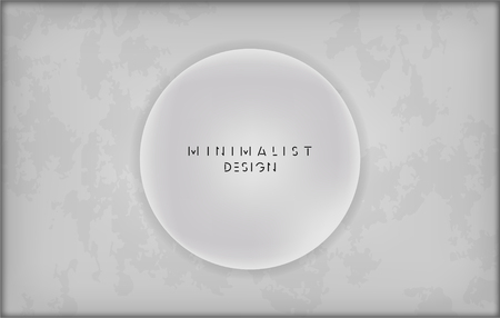 White circle design for websites or products, realistic vector illustration circle mockup on the old posharpanom background. Vector illustrationのイラスト素材