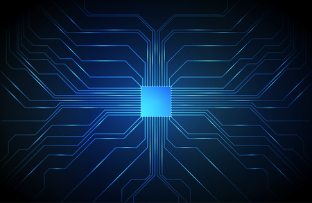 Circuit board background, technology CPU, microprocessor Interface. Microchip pattern for design. Microprocessor scheme. Hardware technology concept. Circuit number digital concept.のイラスト素材