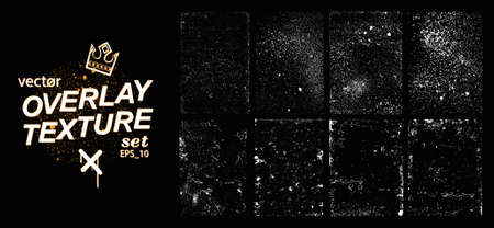 Overlay distressed texture setのイラスト素材