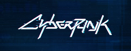 Futuristic Cyberpunk background on blue background with codeのイラスト素材