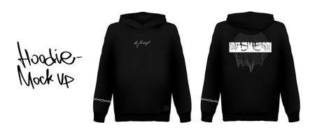 Print design for hoodie, t-shirt, merch, apparelのイラスト素材