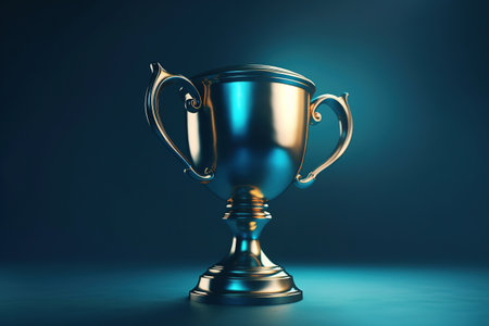 First number. Trophy Cup. Generative AIの素材