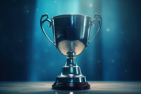 Cup. Champions prize, sports victory, winner prize concept. Generative AIの素材