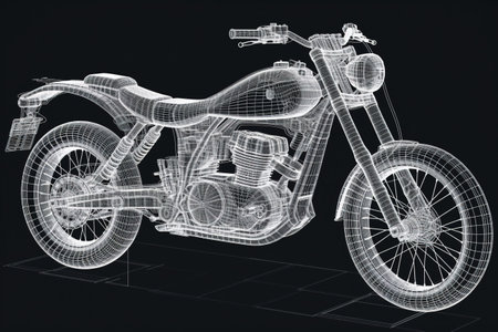 Design project of a sports bike. Motorbikeの素材