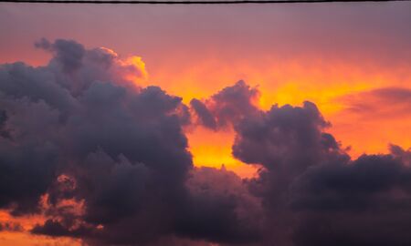 Colorful sunsetの写真素材