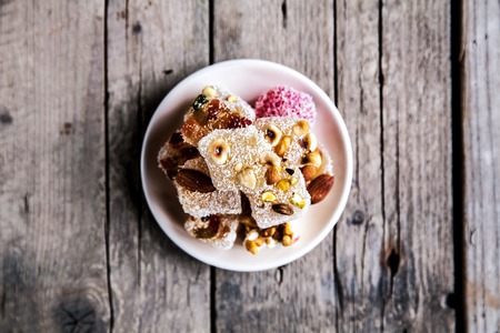 Turkish delight backgroundの写真素材