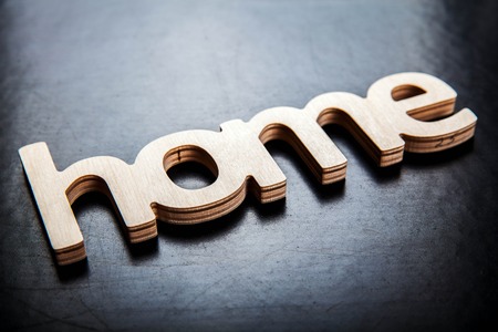 black background with the text houseの写真素材