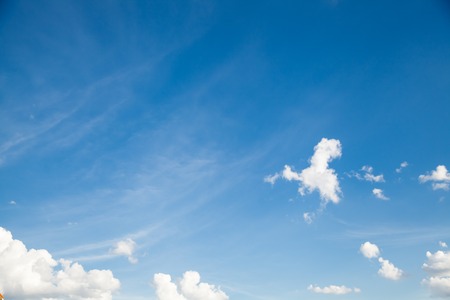 blue sky with cloud closeup